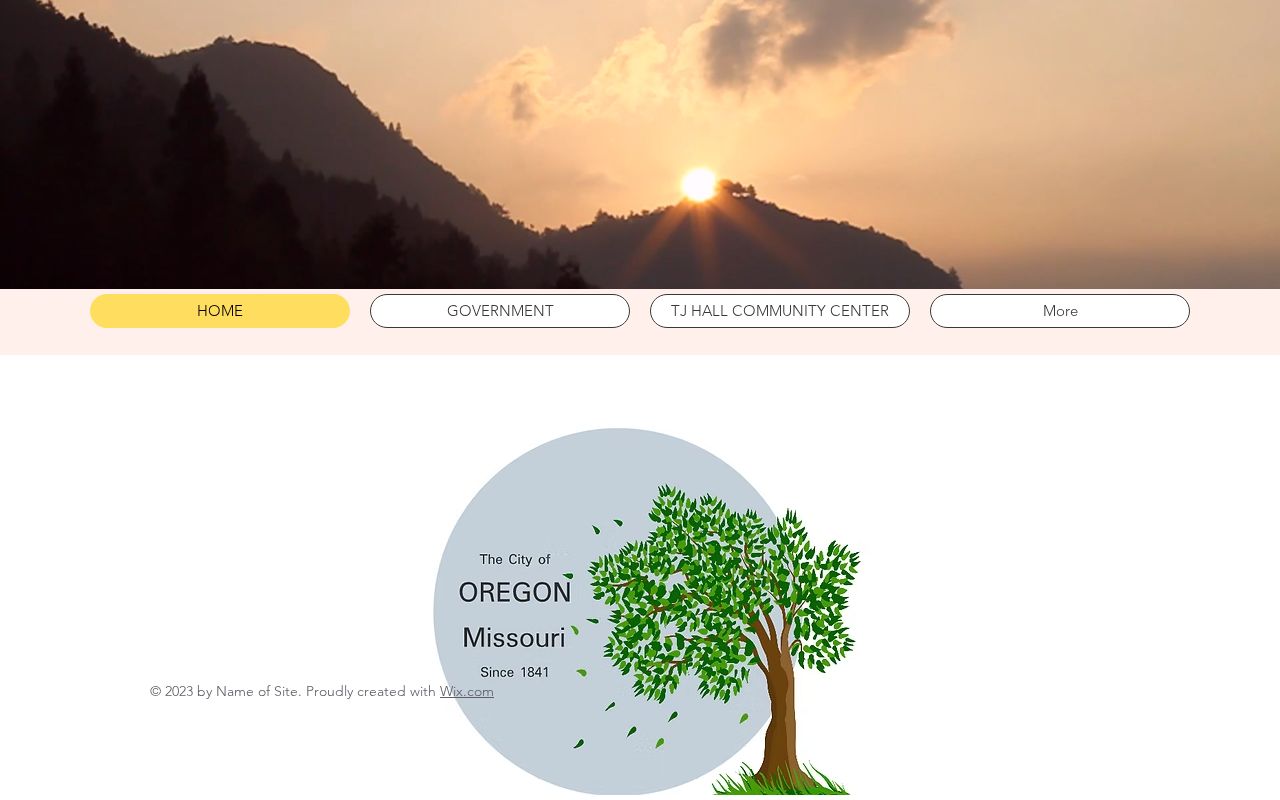 Official City of Oregon Missouri website and current navigation